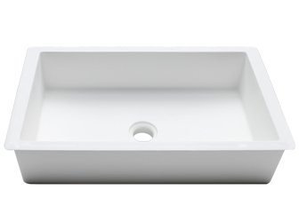 Porcelanosa BASIC Basic B810 - 48x28 cm: Solid Surface Wastafels  